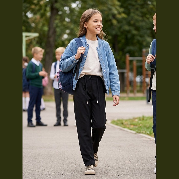Брюки текстильные для девочки Badi Junior Badi Junior 15121/М/24-02