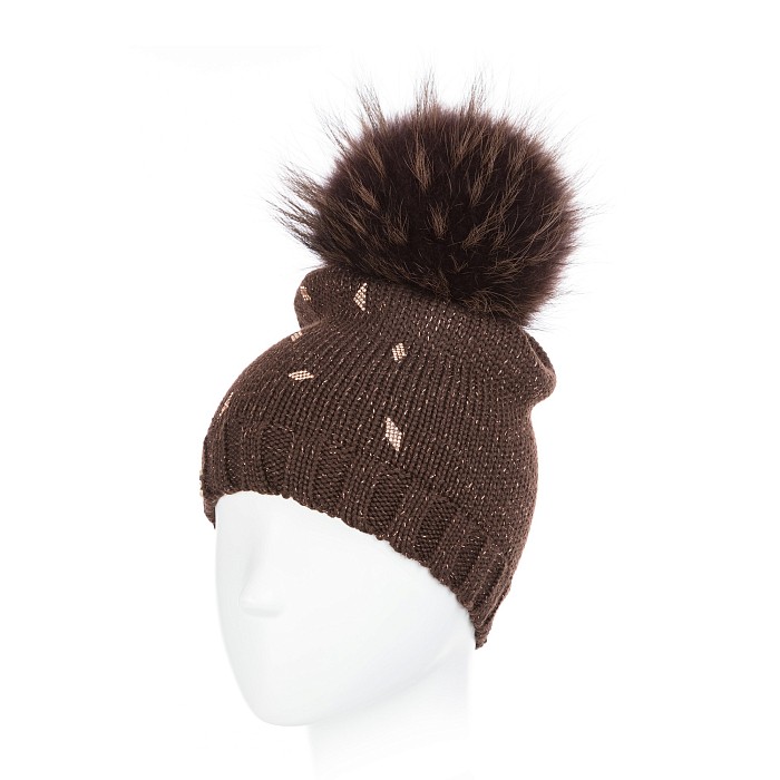 Шапка для девочки Joli Bebe Joli Bebe 4443BFWB-BROWN/21-02