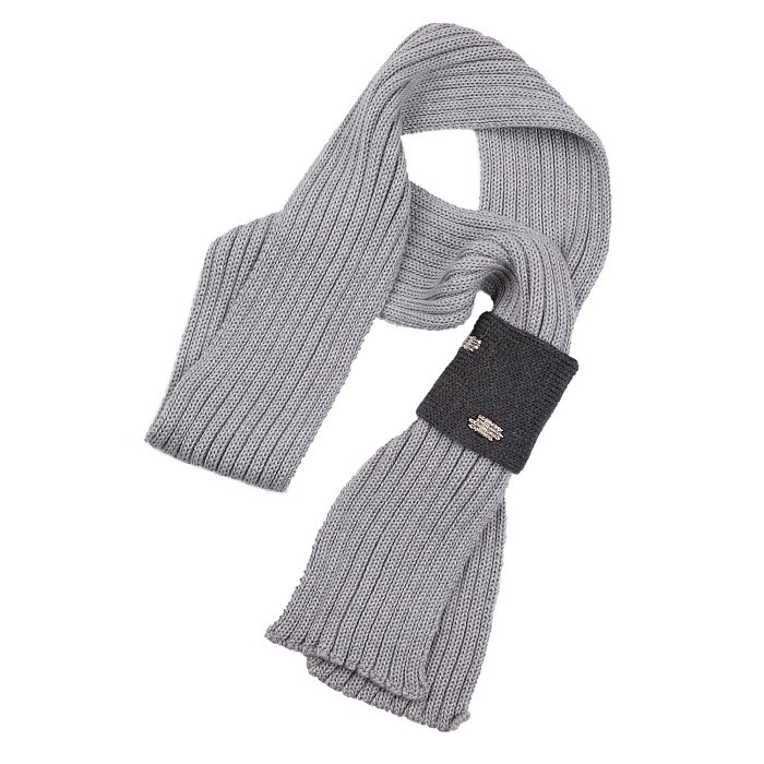 Шарф для девочки Joli Bebe Joli Bebe 5204SW-LIGHT GREY/DARK GREY/22-02