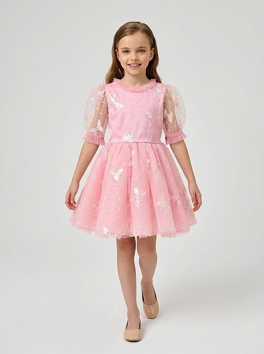 Платье для девочки MONIKAMO MONIKAMO MIST-PINK/М/25-01