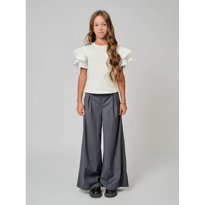 Блузка школьная трикотажная для девочки АНДЕРСЕН Андерсен 2242132бд02/М/25-02