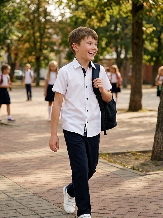 Сорочка текстильная для мальчика Tugi Tugi 1473.4/М/24-02