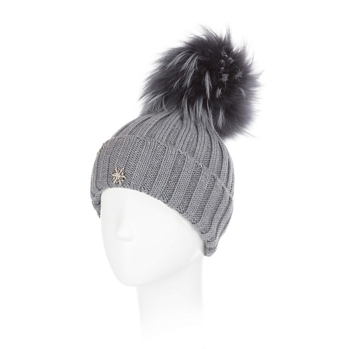 Шапка для девочки Joli Bebe Joli Bebe 4426BFWB-GREY/20-02