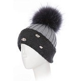 Шапка для девочки Joli Bebe Joli Bebe 5204BFWB-LIGHT GREY/DARK GREY/22-02
