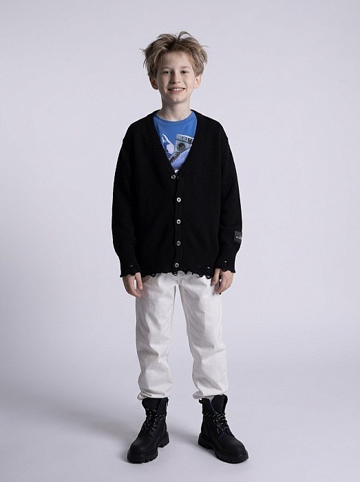 Кардиган для мальчика JOHN RICHMOND Richmond RBP24036CD-BLACK/24-01