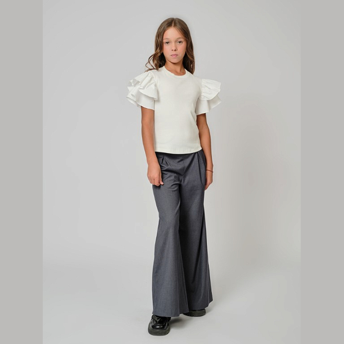 Блузка школьная трикотажная для девочки АНДЕРСЕН Андерсен 2242132бд02/М/25-02