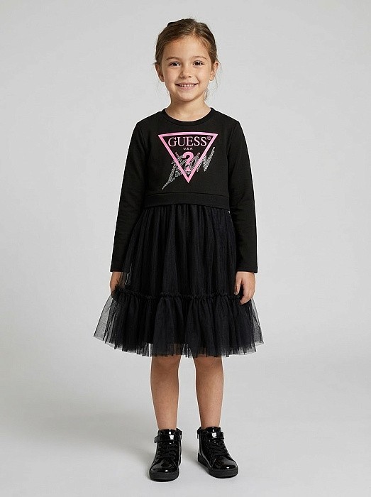 Платье тр. для девочки GUESS Guess J4YK06KB8R0-JBLK/М/24-02