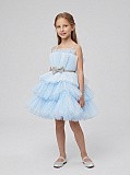 Платье для девочки MONIKAMO MONIKAMO SPARKLY-BLUE/М/24-02