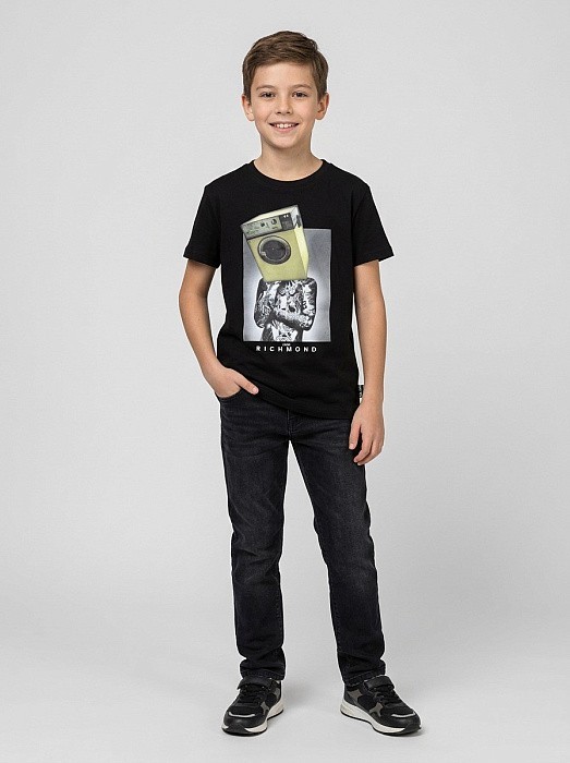 Футболка для мальчика John Richmond  Richmond RBP24053TS-BLACK/24-01