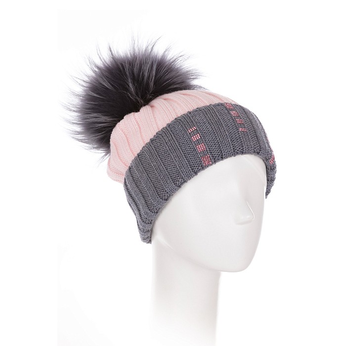 Шапка для девочки Joli Bebe Joli Bebe 5366BFWB-ROSE/GREY/22-02